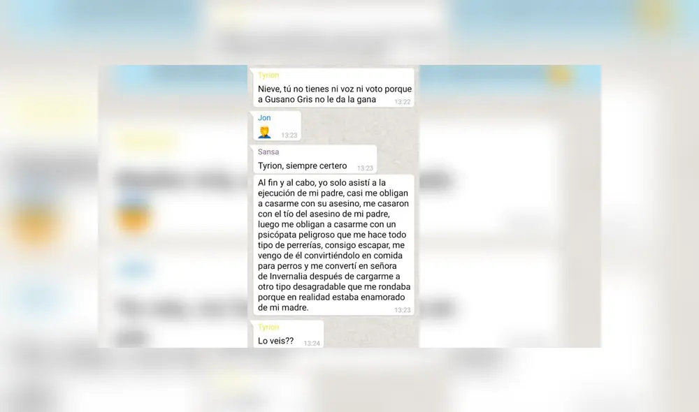 El último capítulo de Game of Thrones explicado como un grupo de WhatsApp [FOTOS]