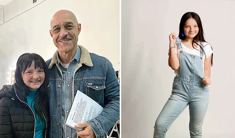 Remake. Paralizó ayer el rodaje por el Covid-19. En la foto, Francisca con Ramiro Blas. Francisca