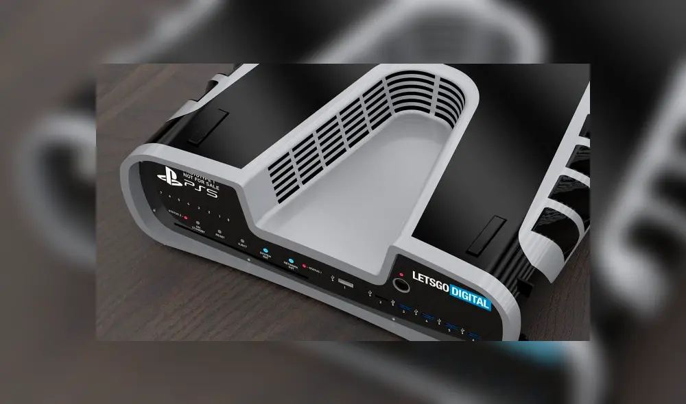 Render 3D del kit de desarrollo de PS5. Foto: LetsGoDigital.
