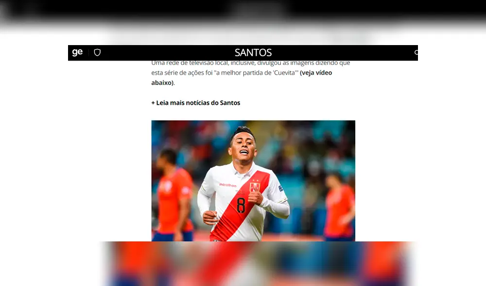 Un reconocido medio brasileño informó sobre el último episodio que protagonizó Christian Cueva.