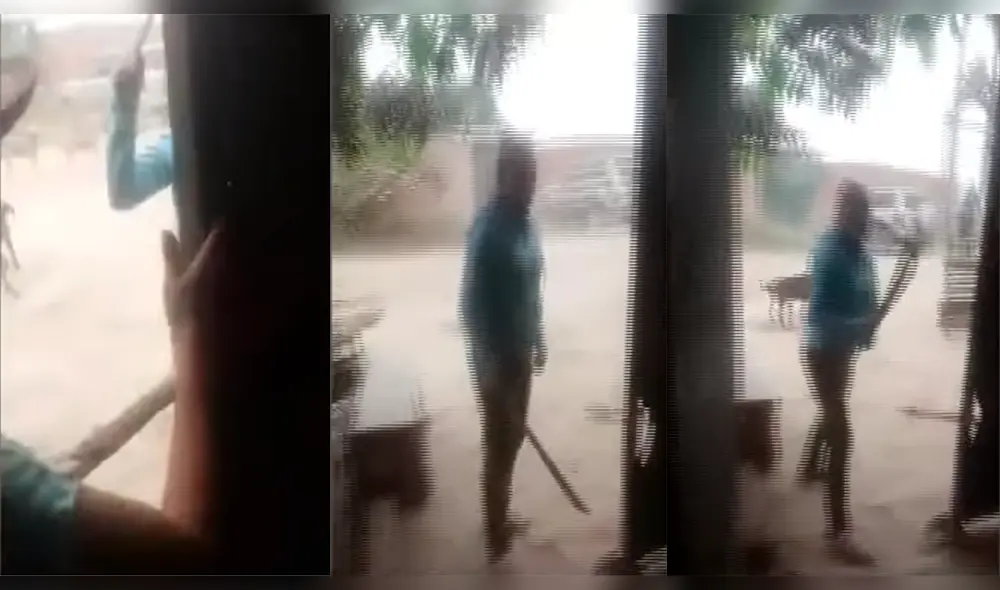 Puente Piedra: mujer amenaza con machete a sus vecinos por defender a sus perros [VIDEO] 