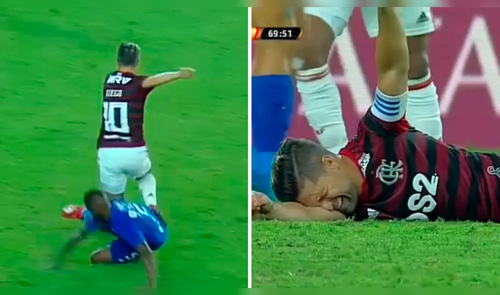 Copa Libertadores 2019: Diego sufre rotura de tobillo en el Flamengo vs. Emelec.