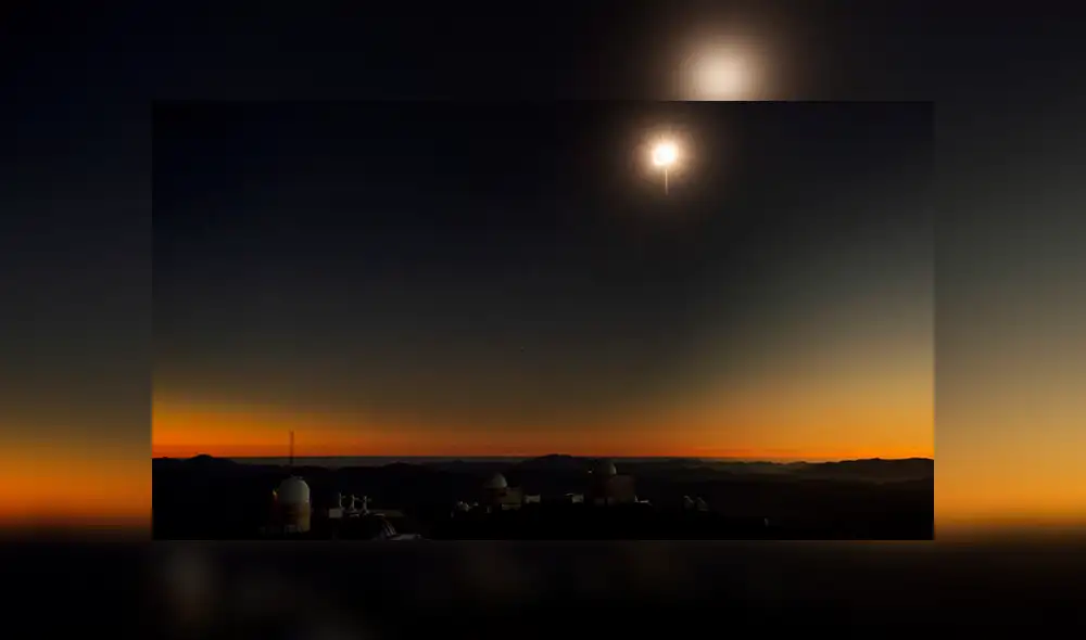 Eclipse solar fue visible en América del Sur. Foto: AFP