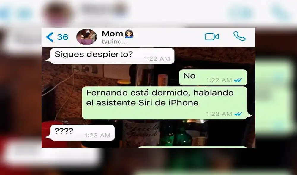 WhatsApp: Creía que era Siri, y le confiesa secreto a su hijo [FOTOS]