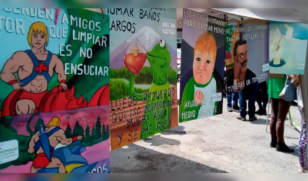 Con memes enseñan a cuidar el medio ambiente en Arequipa [FOTOS]