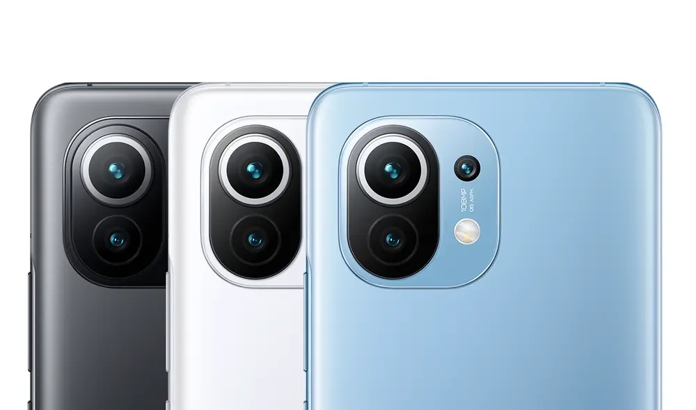 Versión del Xiaomi Mi 11 5G con acabado en vidrio esmerilado antirreflejo. Foto: Xiaomi