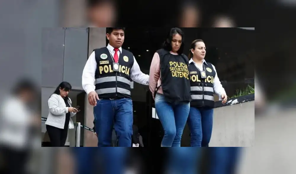 Una de las integrantes de la banda delictiva que intentó secuestrar a la hija de un empresario textil en La Molina. Créditos: Perú 21.