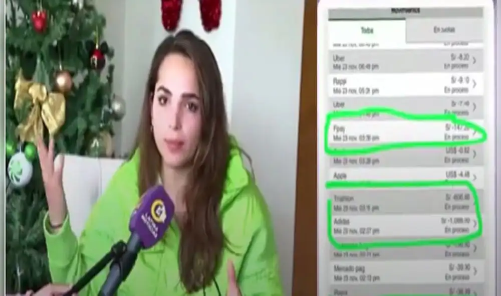 María Fernanda Angulo se convirtió en una nueva víctima de los ciberdelincuentes. Foto captura Latina