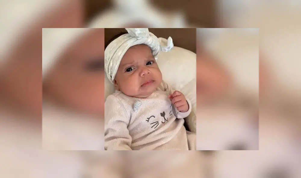 Desliza para descubrir la insólita reacción de una bebé al verse a sí misma llorando en video. Foto: Captura.