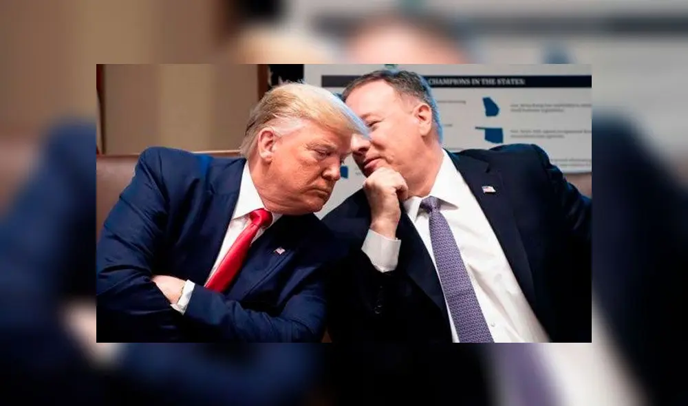 Mike Pompeo y Donald Trump. Foto: difusión.