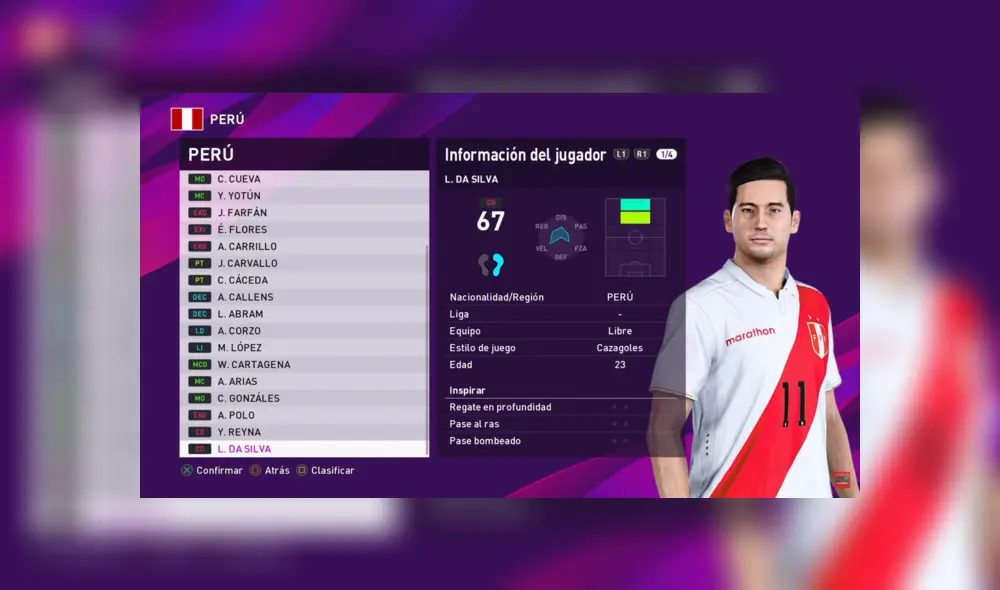 Perú en PES 2020.