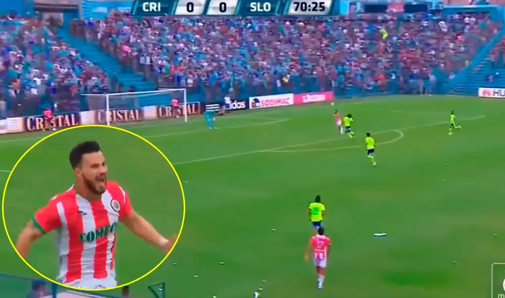 Daniel Peredo narró el golazo que le hizo Juan Pablo Vergara a Sporting Cristal en el año 2015. | Foto: Movistar Deportes Daniel Peredo narró el golazo que le hizo Juan Pablo Vergara a Sporting Cristal en el año 2015. | Foto: Movistar Deportes