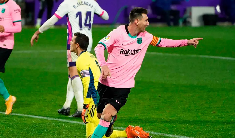 Barcelona goleó 3-0 al Valladolid con gol de Messi por LaLiga Santander Barcelona goleó 3-0 al Valladolid con gol de Messi por LaLiga Santander