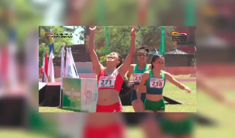 Anita Poma ganó en los 800 metros del Sudamericano U18 en Paraguay. Foto: captura Libero/difusión Anita Poma ganó en los 800 metros del Sudamericano U18 en Paraguay. Foto: captura Libero/difusión
