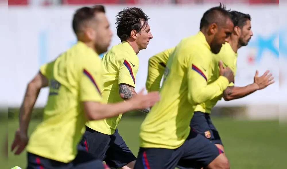 Lionel Messi vuelve a los entrenamientos grupales con el Barcelona. Foto: AFP Lionel Messi vuelve a los entrenamientos grupales con el Barcelona. Foto: AFP