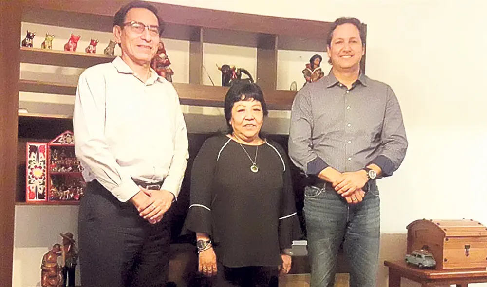 Apuesta. Vizcarra fue acogido por Patricia Li y Salaverry. Foto: difusión