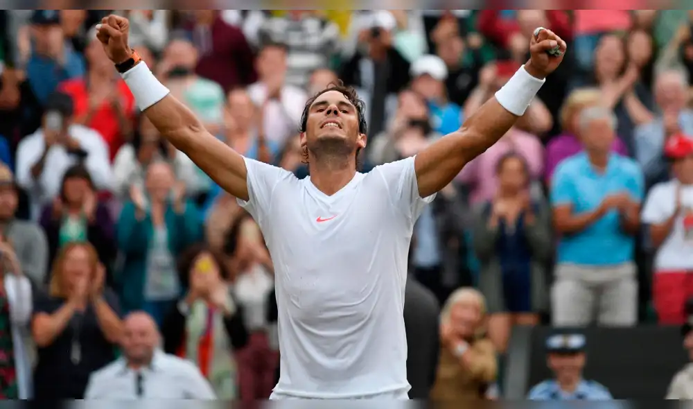 Nadal se muestra "muy contento" tras victoria sobre Del Potro en Wimbledon 2018
