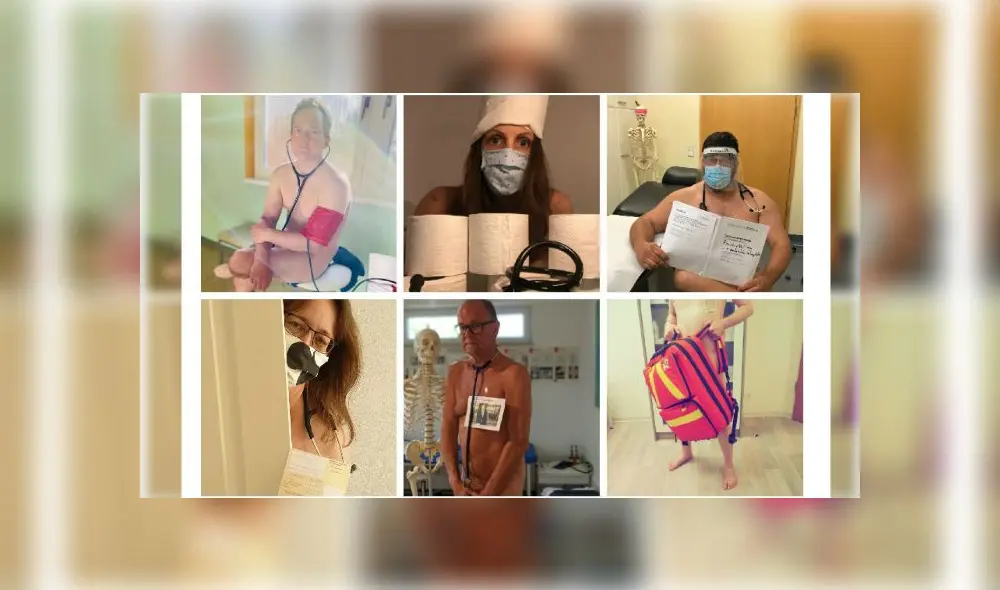 Los médicos aparecen cubiertos únicamente por algunos objetos. Fuente: Blanke Bedenken. Los médicos aparecen cubiertos únicamente por algunos objetos. Fuente: Blanke Bedenken.