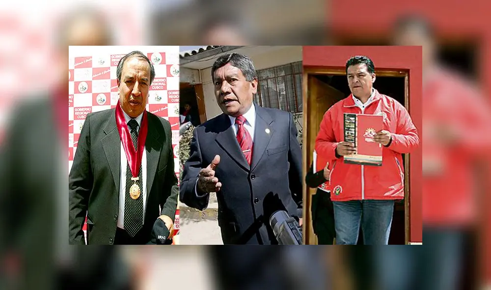 Jorge Acurio, René Concha y Edwin Licona