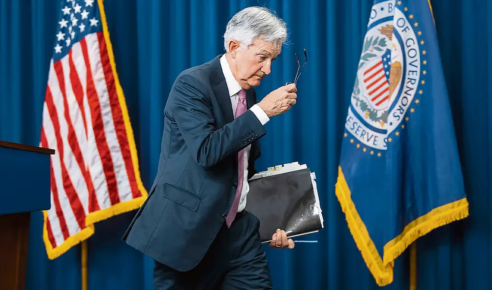 Jerome Powell. La Reserva Federal pisa el acelerador para luchar contra la inflación.  Foto: difusión