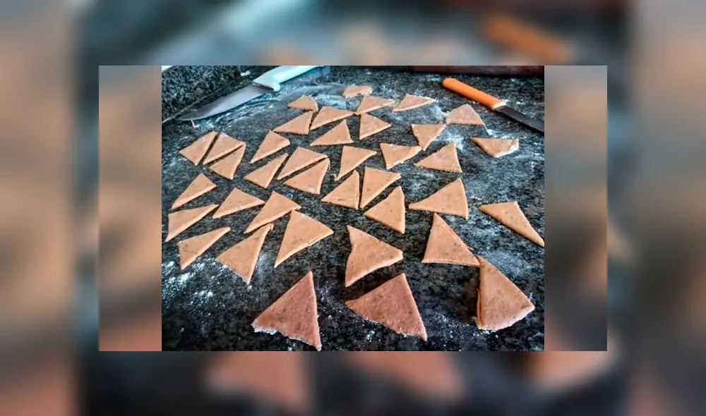 Desliza las imágenes hacia la izquierda para conocer los ingredientes y la preparación de los deliciosos ‘Doritos’. Foto: Captura.