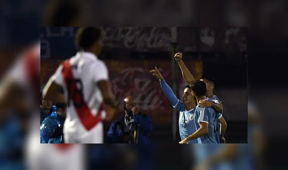 Uruguay derrotó 1-0 a Perú. (Créditos: AFP) Uruguay derrotó 1-0 a Perú. (Créditos: AFP)