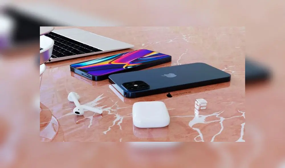 El diseño del iPhone 12 en color azul marino es bastante parecido al de los iPad Pro.