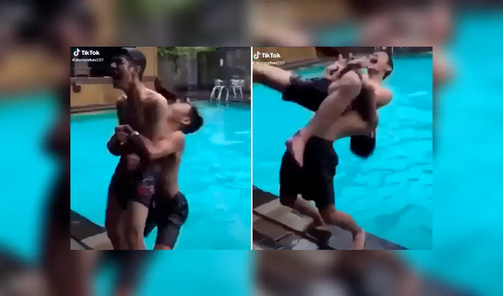 El chico jamás imaginó que viviría un trágico momento, luego de hacerle un 'suplex' a su amigo. Foto: captura El chico jamás imaginó que viviría un trágico momento, luego de hacerle un 'suplex' a su amigo. Foto: captura