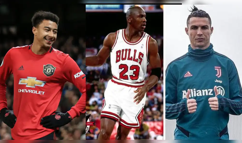 Lingard: “Cristiano Ronaldo es el Michael Jordan del fútbol”. Foto: Composición