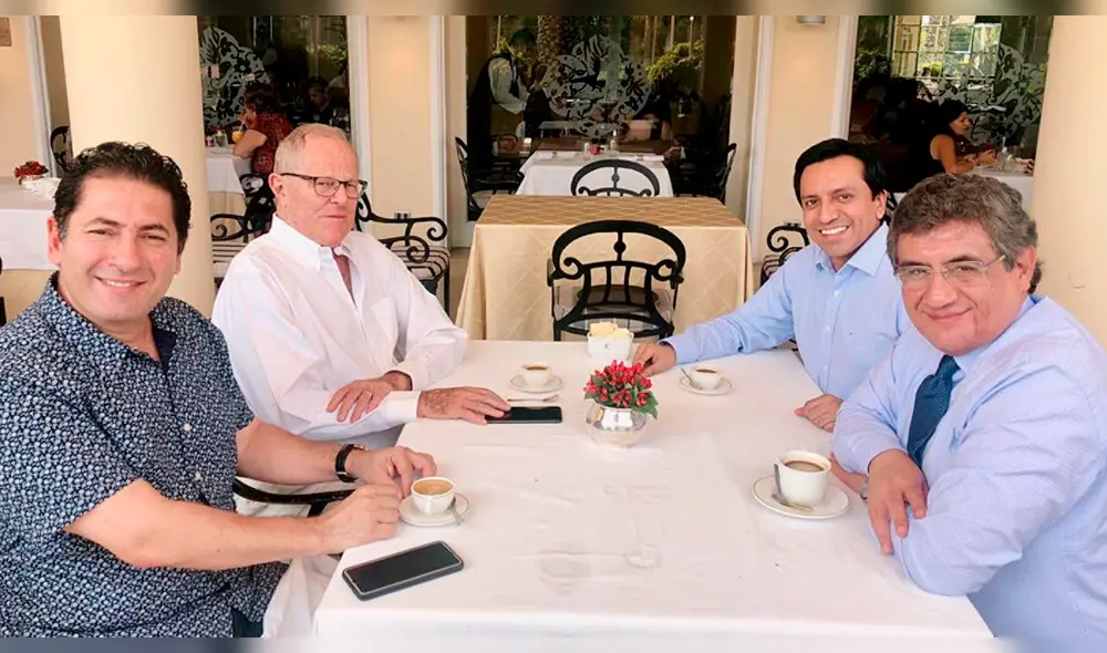 Kuczynski se reunió con Heresi, Sheput y Violeta