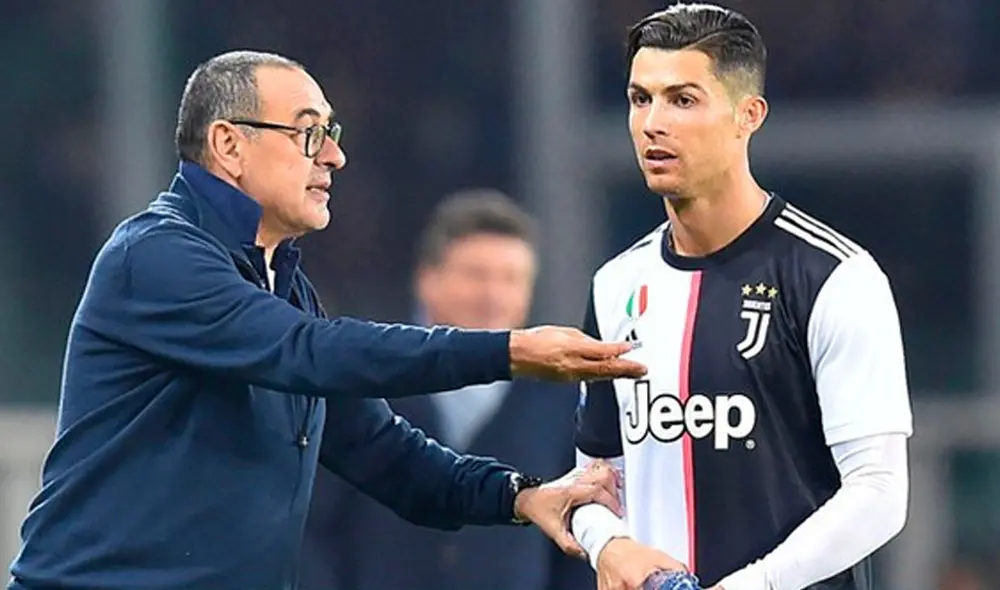 Maurizio Sarri se evaluó al plantel de Juventus y Cristiano Ronaldo tras derrota en la Copa Italia. | Foto: EFE