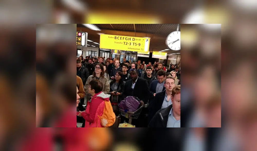 Alarma de secuestro en avión del aeropuerto de Ámsterdam. Foto: Difusión Alarma de secuestro en avión del aeropuerto de Ámsterdam. Foto: Difusión