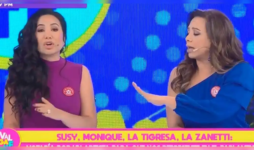 Mónica Cabrejos y Janet Barboza