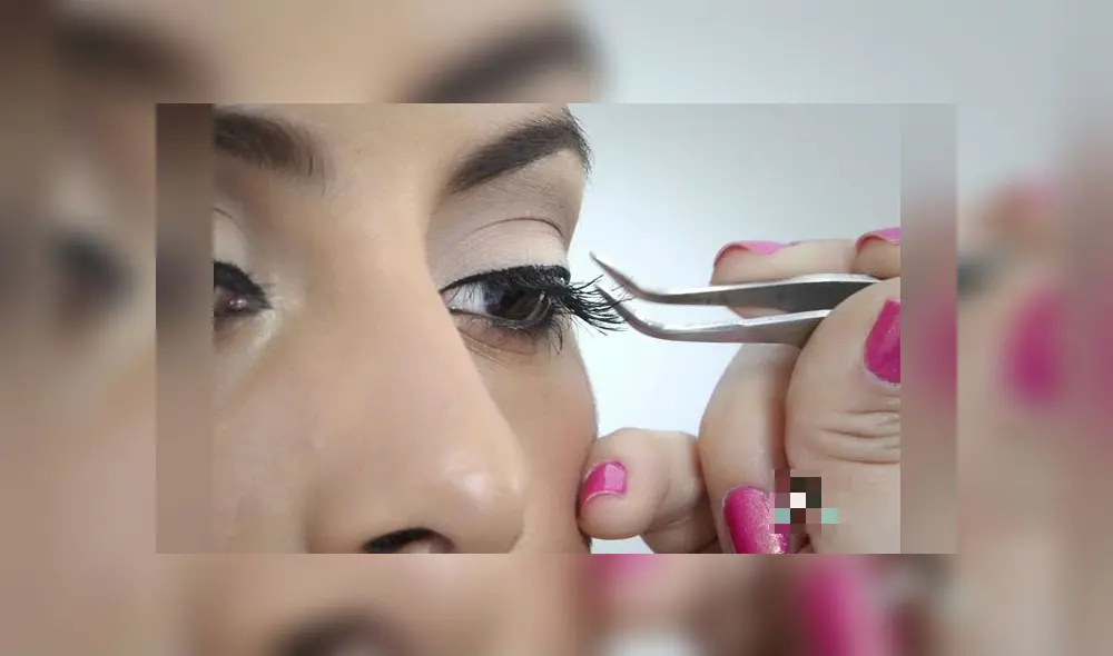 Colocarse pestañas postizas puede causar pérdida de la visión