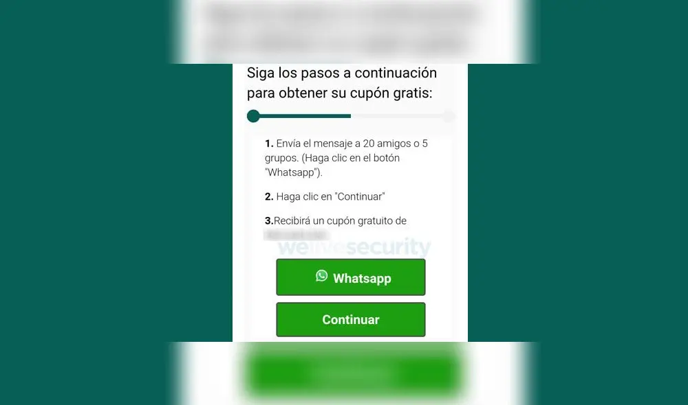 Nueva estafa cibernética a través de WhatsApp.