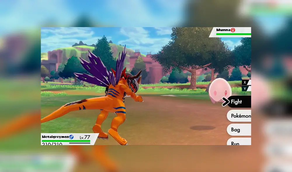 Agumon y todas sus digievoluciones llegan a Pokémon Espada y Escudo.