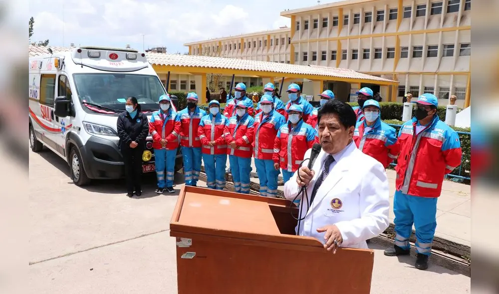 Ponen en funcionamiento el SAMU en Juliaca. Foto: Red de Salud de San Román.