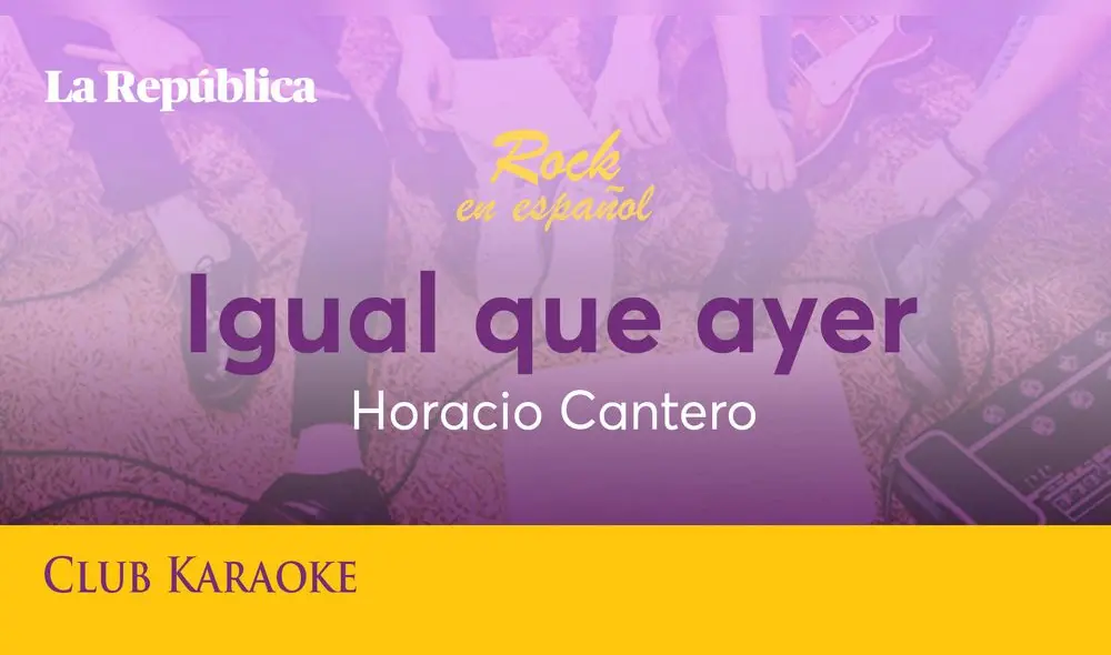 Igual que ayer, canción de Horacio Cantero