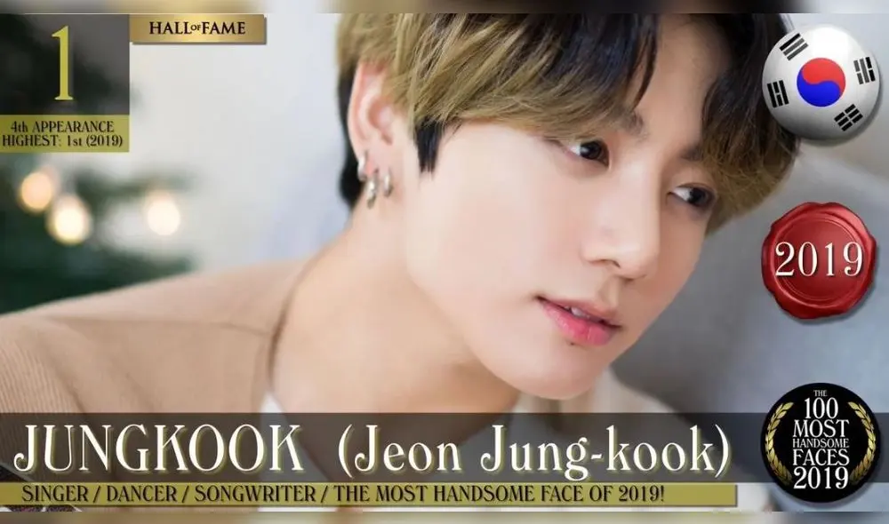 Jeon Jungkook de BTS, ganador de "Los rostros más hermosos del 2019" de TC Candler. Jeon Jungkook de BTS, ganador de "Los rostros más hermosos del 2019" de TC Candler.