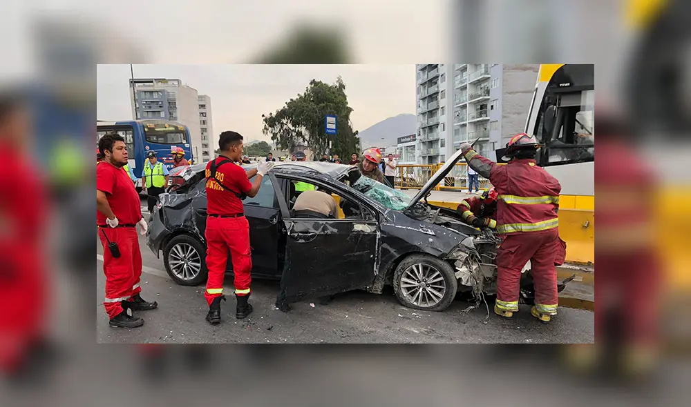 Surco: Sujeto ebrio provoca accidente en puente Primavera [VIDEO] 