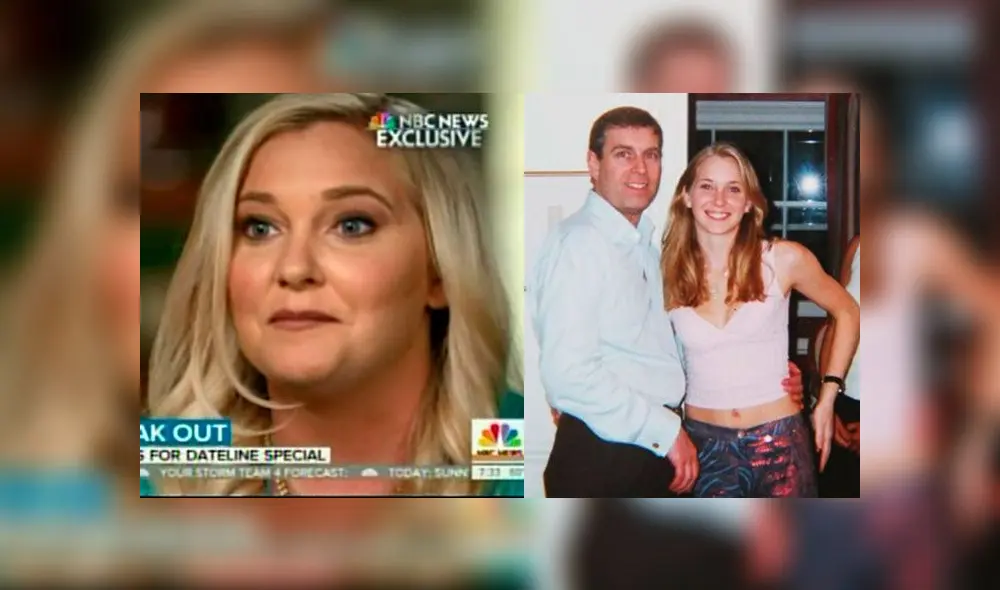 En una entrevista con la cadena NBC, Virginia Giuffre hizo la reveladora acusación contra el príncipe Andrew. Imágenes de la entrevista de ayer (izquierda) y de ambos en el 2001 (derecha). En una entrevista con la cadena NBC, Virginia Giuffre hizo la reveladora acusación contra el príncipe Andrew. Imágenes de la entrevista de ayer (izquierda) y de ambos en el 2001 (derecha).