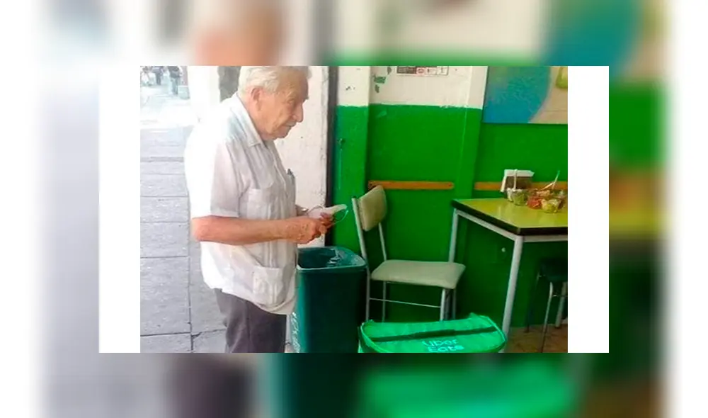 Hombre de 74 años reparte a pie pedidos de comida por delivery [VIDEO]