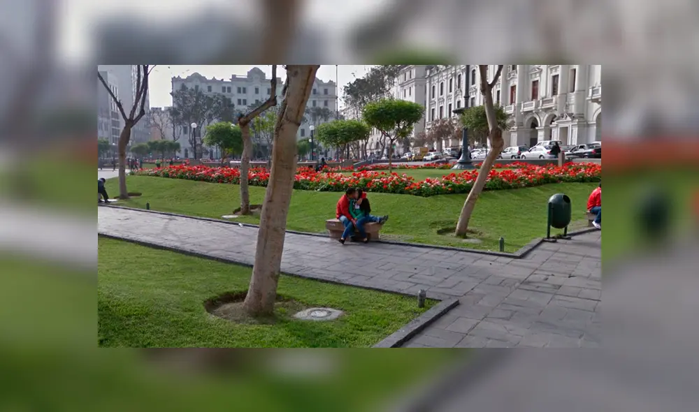 Google Maps: 'recorre' por Plaza San Martín y descubre a expareja en íntimo momento con su amante [FOTOS]