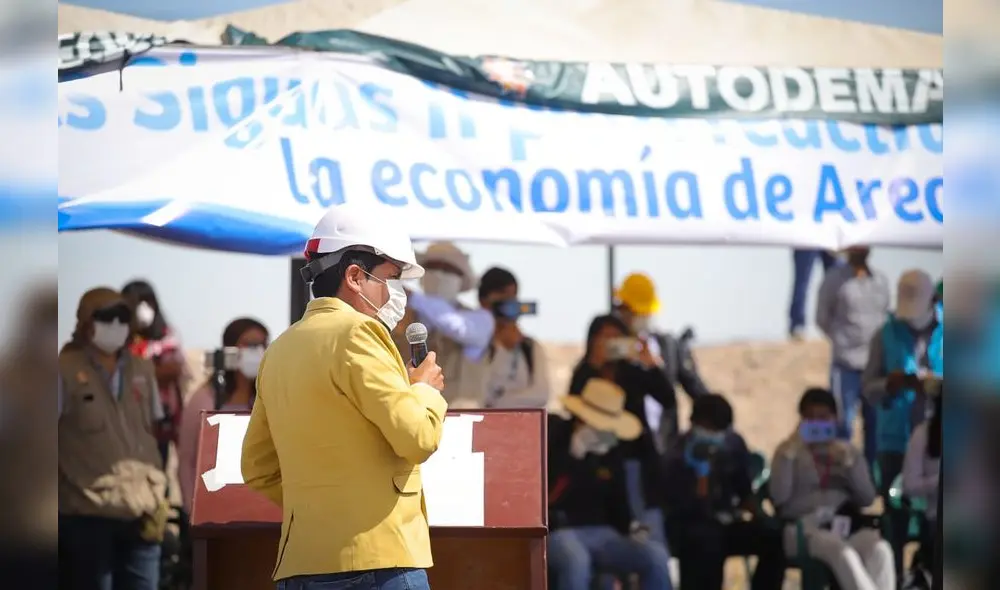 Inicio de Obra. Con gobernador Cáceres se iniciaron trabajos.