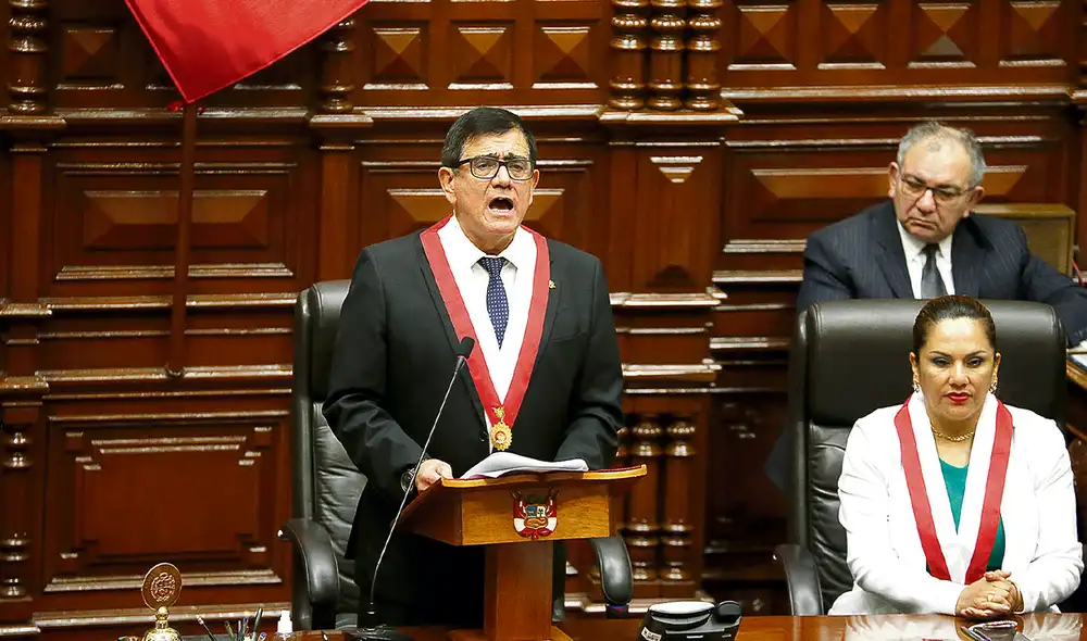 El Congreso queda en su poder. José Williams Zapata llega al poder de la mesa directiva gracias al apoyo de Fuerza Popular, sus aliados y APP. Foto: Carlos Contreras/ La República