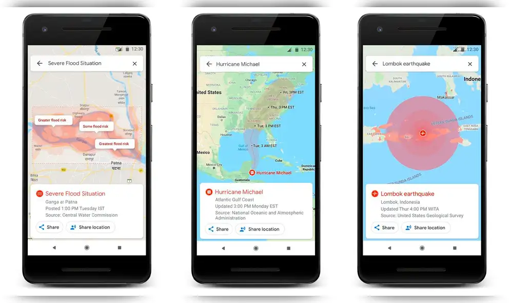 Google Maps lanza función que alertará sobre desastres naturales en tiempo real Google Maps lanza función que alertará sobre desastres naturales en tiempo real