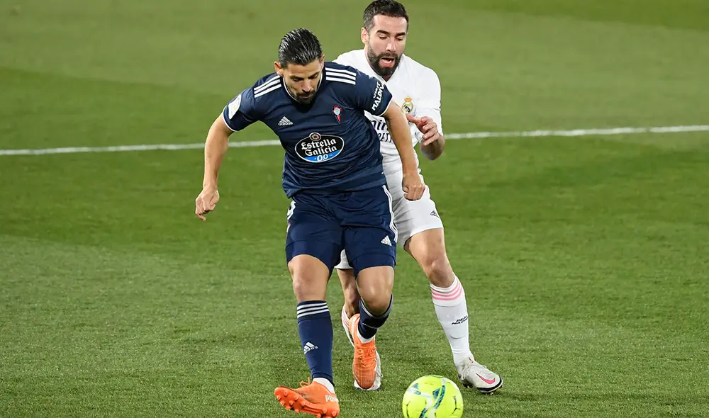 Real Madrid superó 2-0 al Celta de Renato Tapia por LaLiga