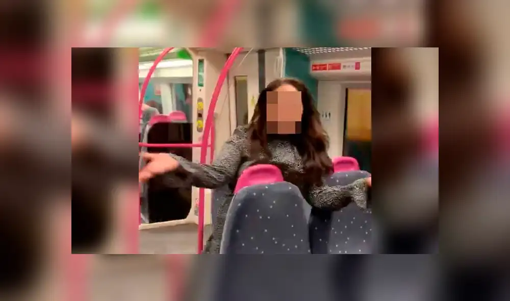 Mujer agrede sexualmente a dos hombres en tren y policía la detiene ‘infraganti’ [VIDEO]