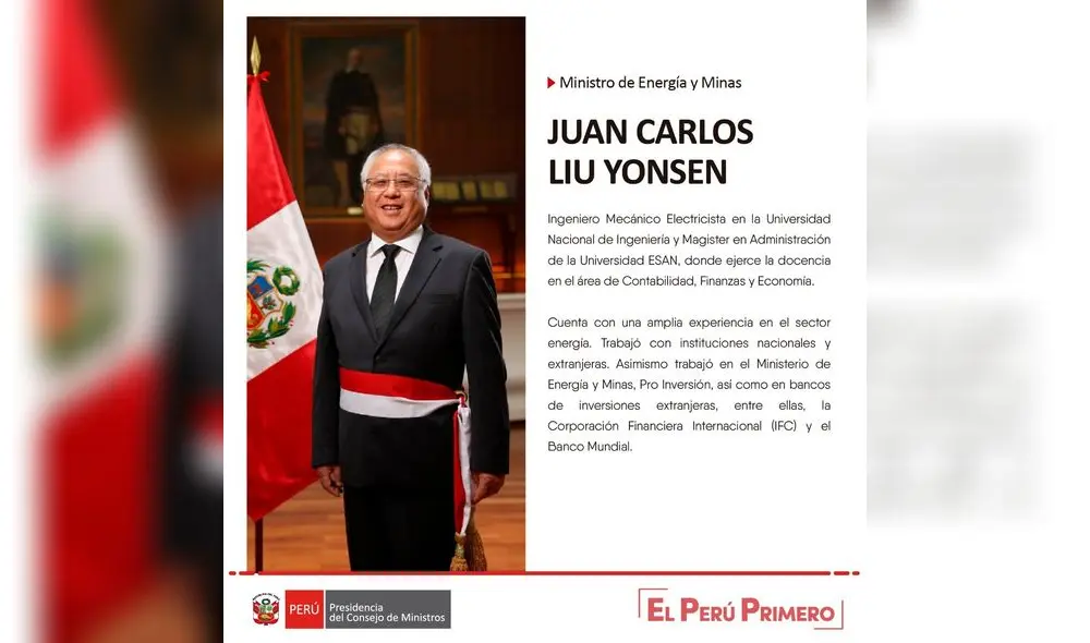 Juan Carlos Liu Yonsen, Minem Juan Carlos Liu Yonsen, Minem