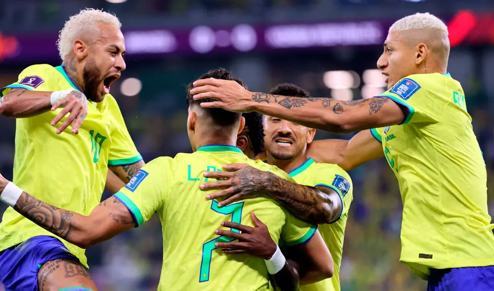 Brasil liquidó rápidamente a Corea del Sur en el Mundial Qatar 2022. Foto: EFE